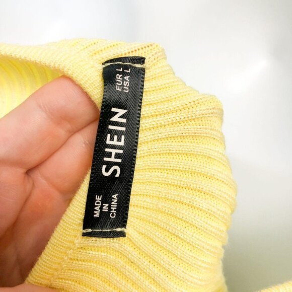 Shein Ribbed Knit Square Neck Halter Top - Picture 4 of 5